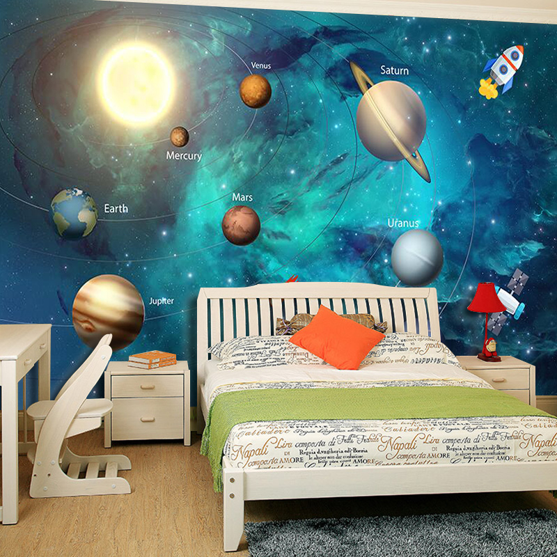 Planet Wallpaper For Kids Room - HD Wallpaper 