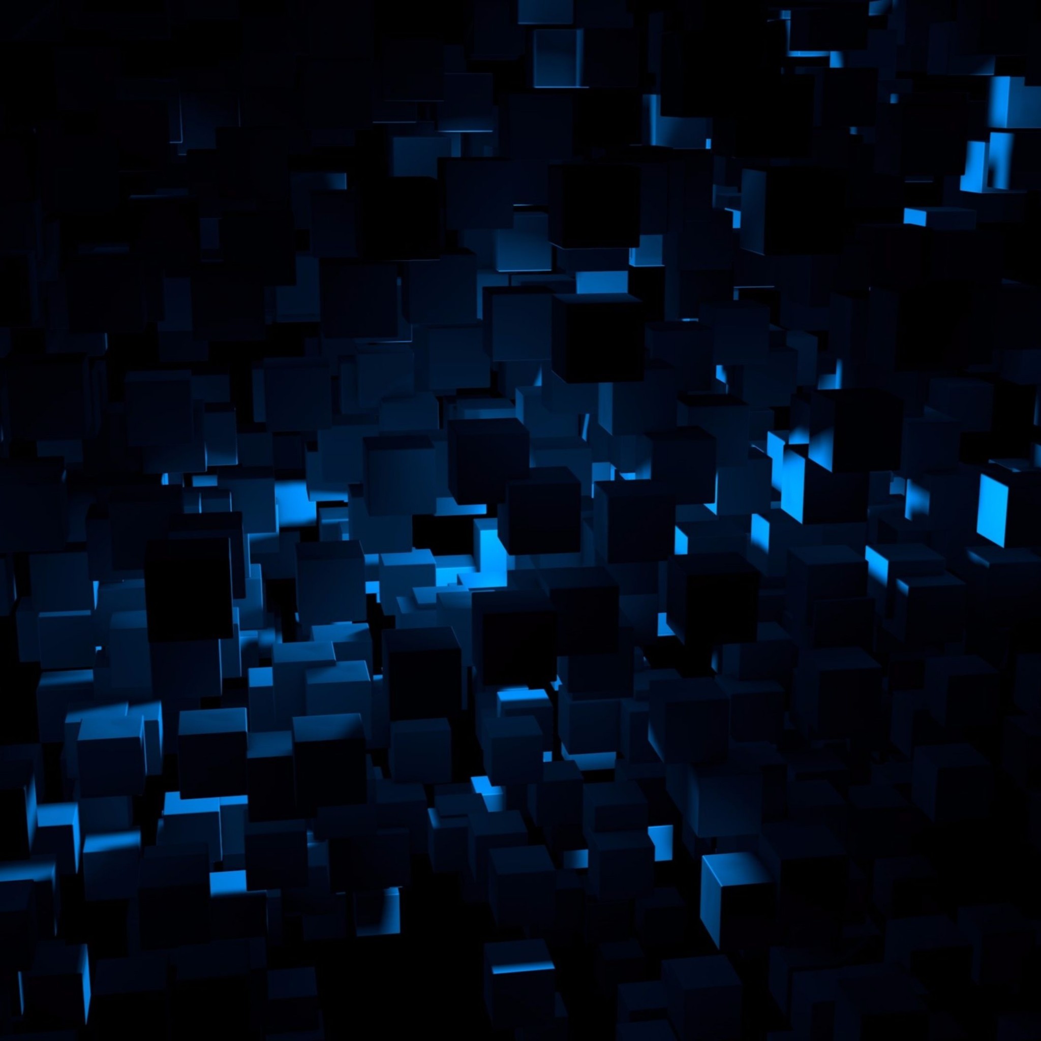 2048x2048, Related To Blue And Black Abstract 4k Wallpaper - Fondos De  Pantalla Hd Azul Y Negro - 2048x2048 Wallpaper - teahub.io