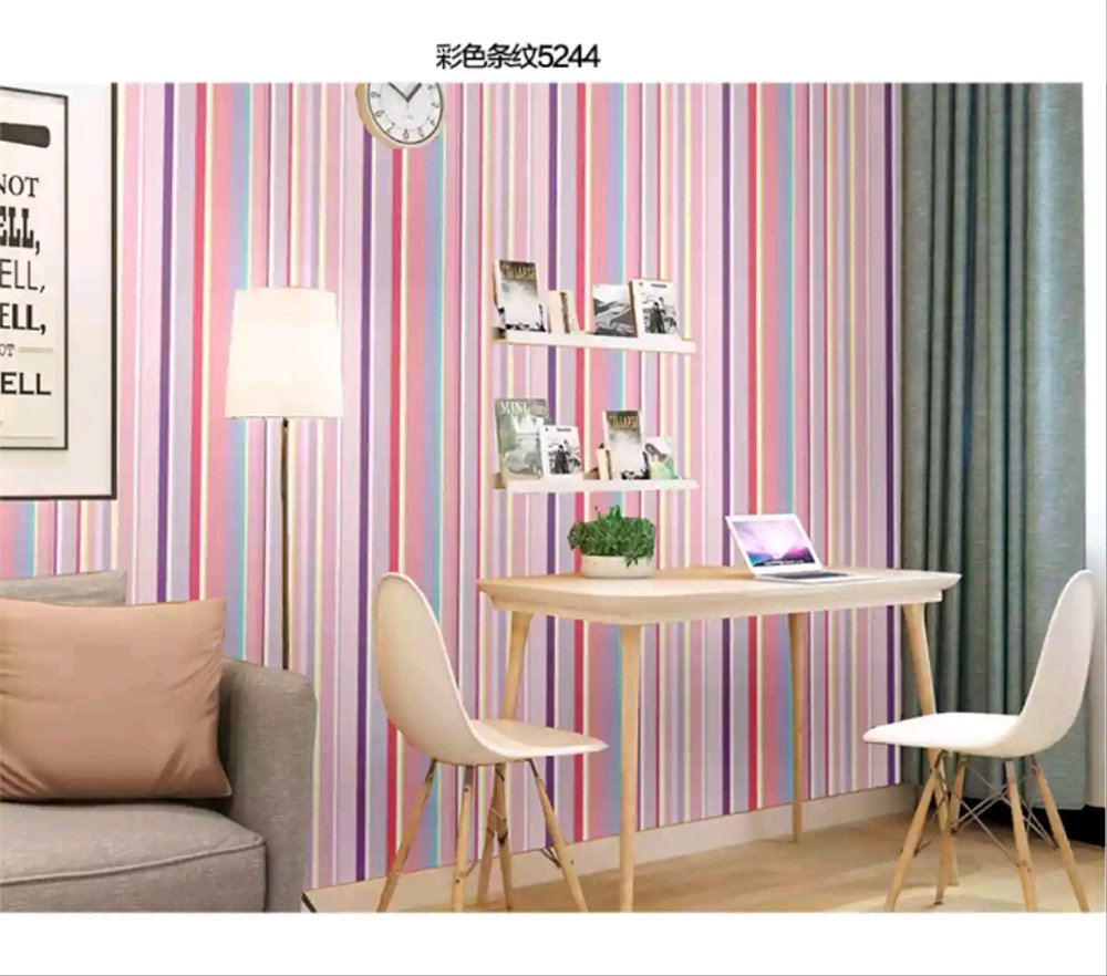 Wallpaper Sticker Dinding Kamar Tembok Ruang Tamu Tv - Quartos Parede Em Madeira - HD Wallpaper 