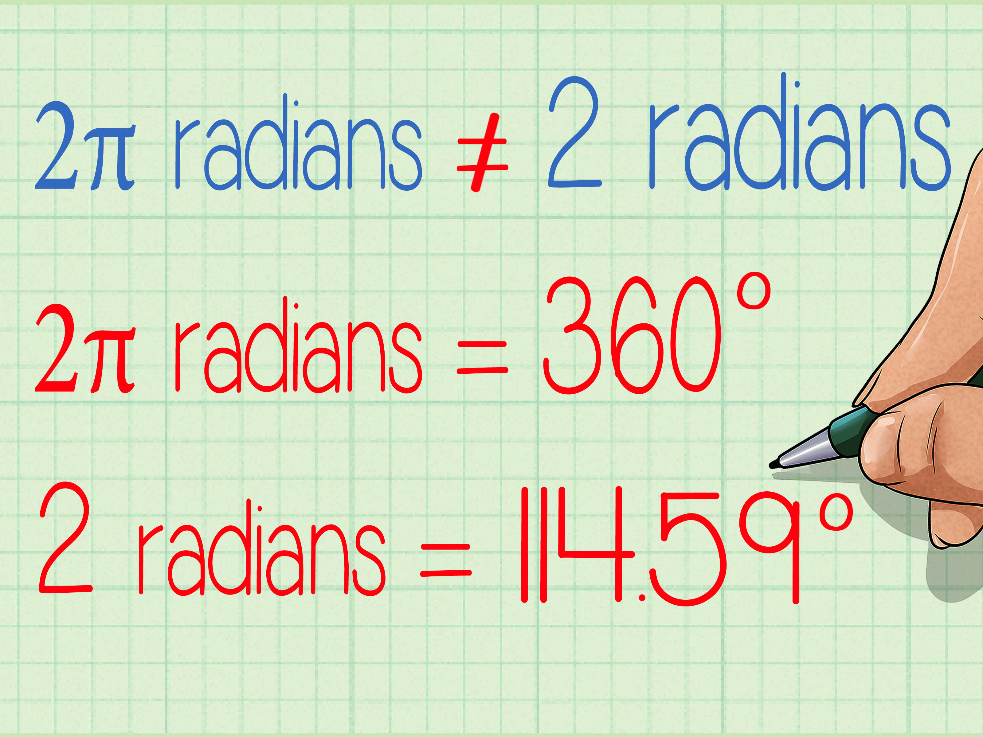 Image titled convert radians to degrees step number 3200x2400 