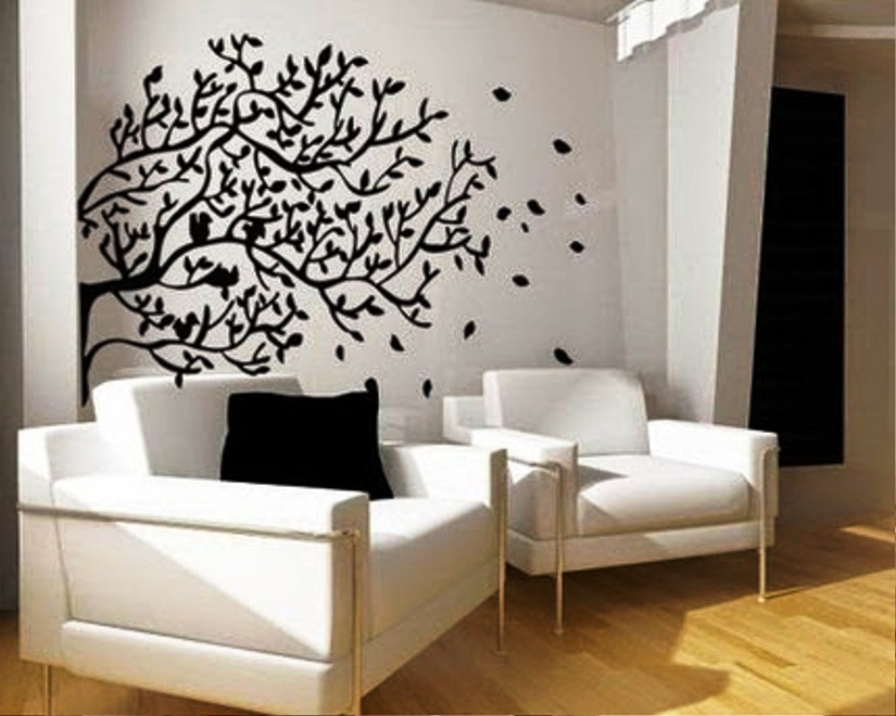 Black Wall Painting Ideas - HD Wallpaper 