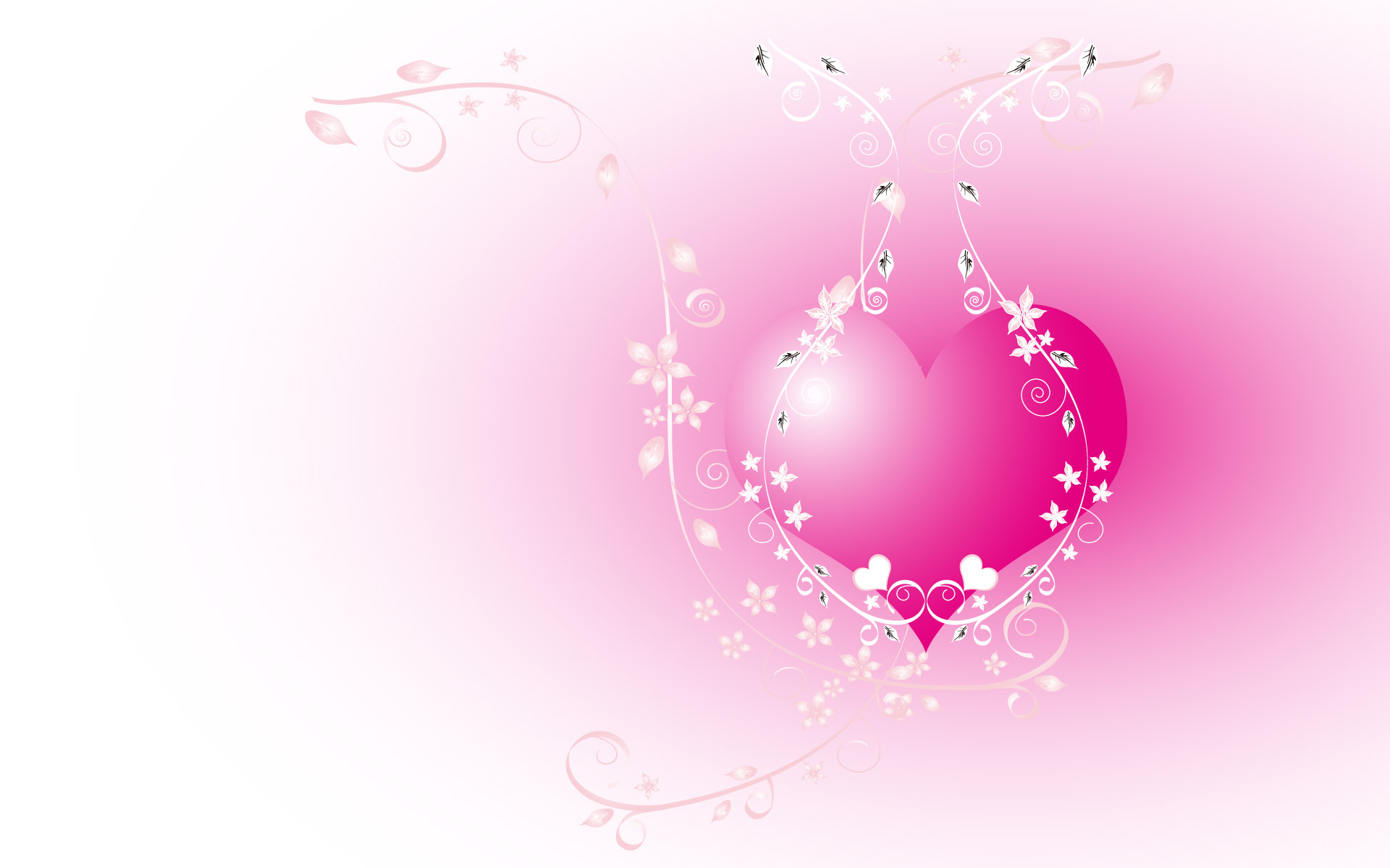 Background Pink Love Hd - HD Wallpaper 