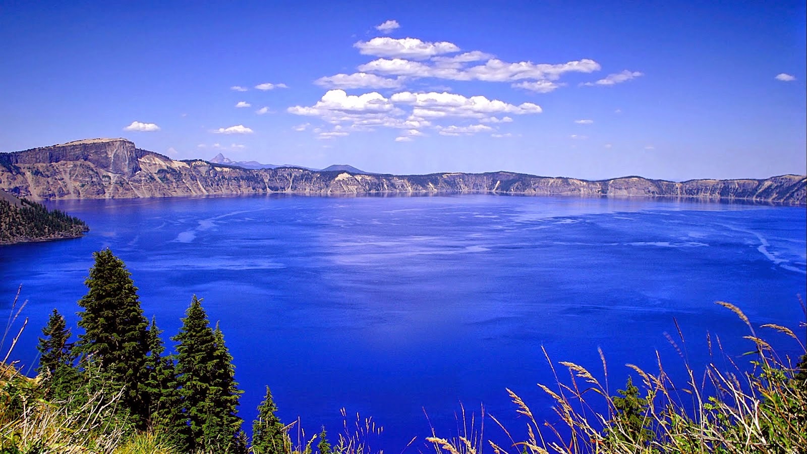 Mountain Nature Photo Hd, Mountain Nature Image, Mountain - Crater Lake - HD Wallpaper 
