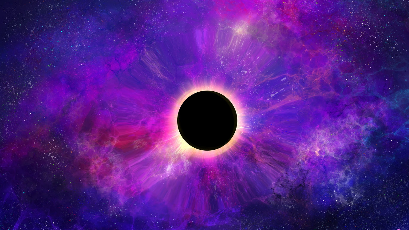 Space, Colorful, Dark, Black Hole, Planet, Wallpaper - Space Black Hole Background - HD Wallpaper 