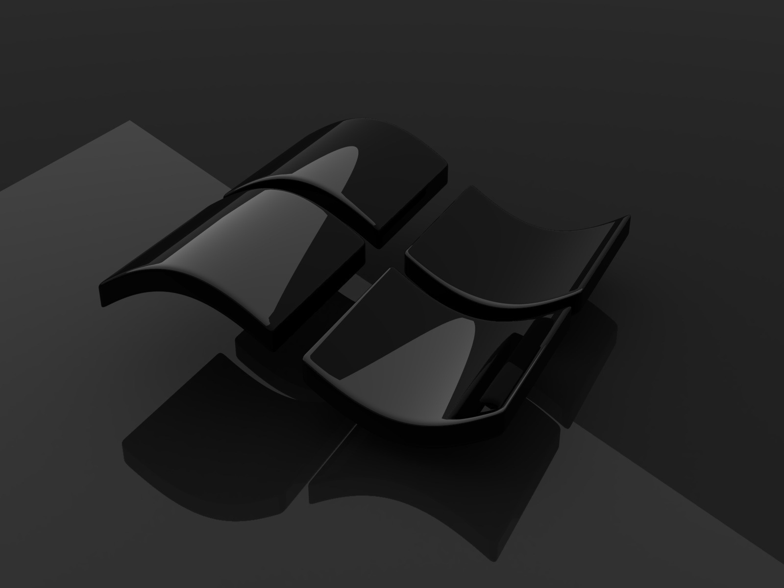 Windows Black Wallpaper Hd - HD Wallpaper 