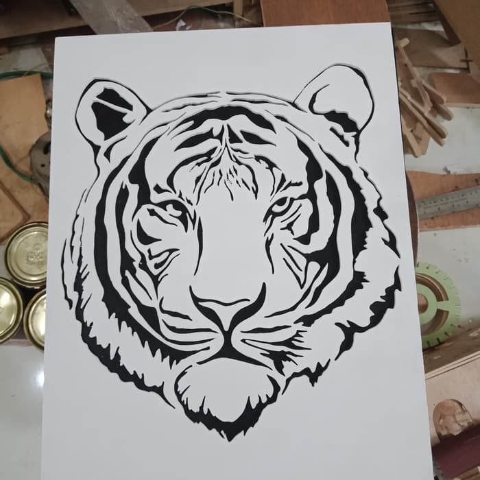 101 Gambar Hitam Putih Macan Paling Keren Lukisan 