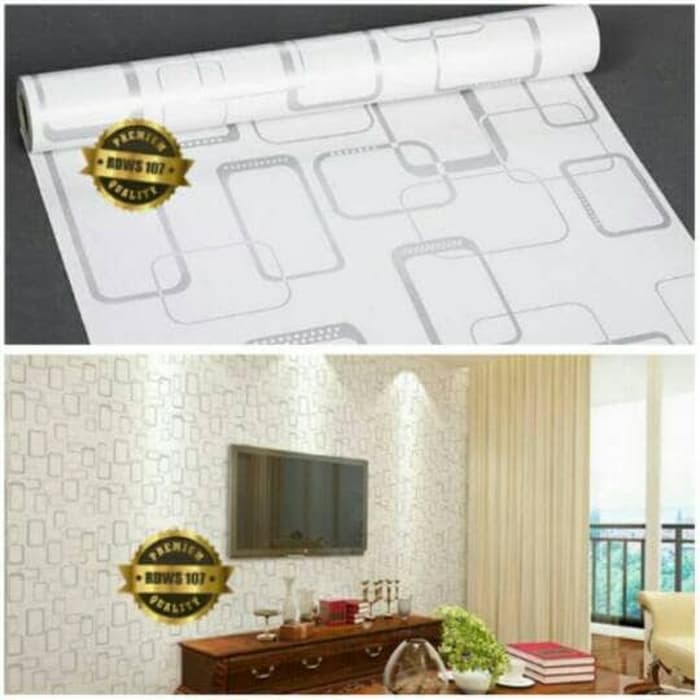 Dinding Motif Kotak Putih - HD Wallpaper 