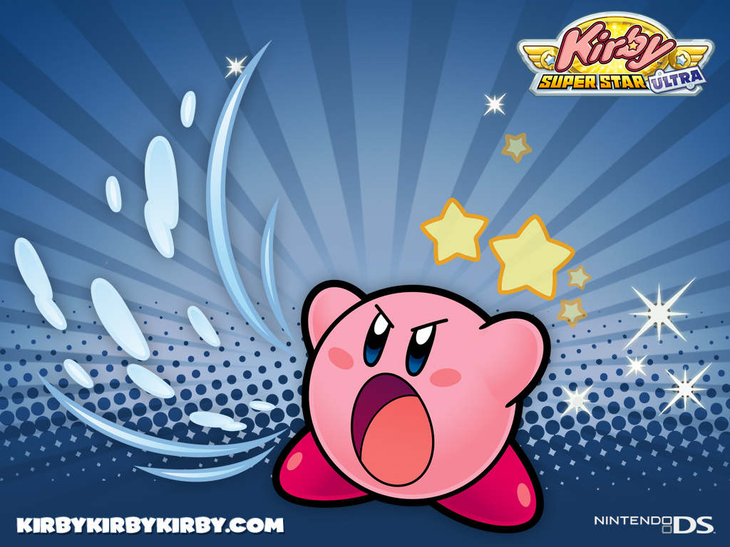 Angry Pink Puffball Standard Wallpaper - Kirby Super Star Sword Kirby - HD Wallpaper 