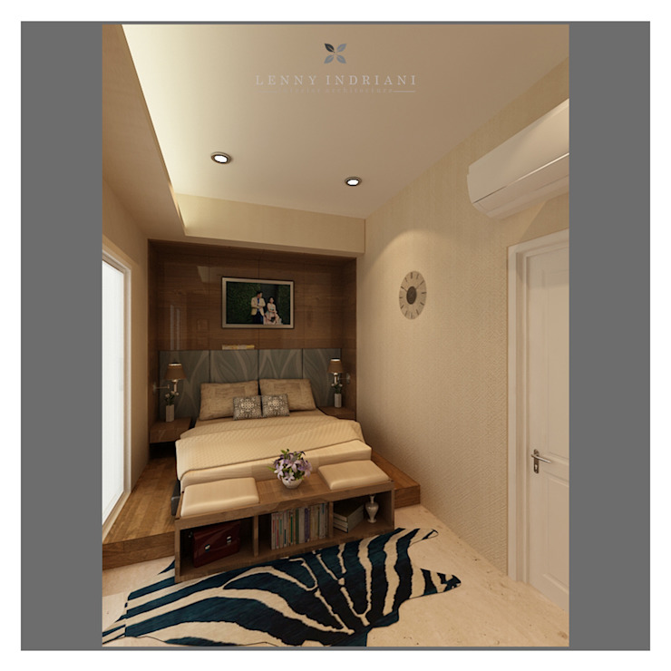 Modern Minimalist Bedroom Kamar Tidur Minimalis Oleh - Design Kamar - HD Wallpaper 