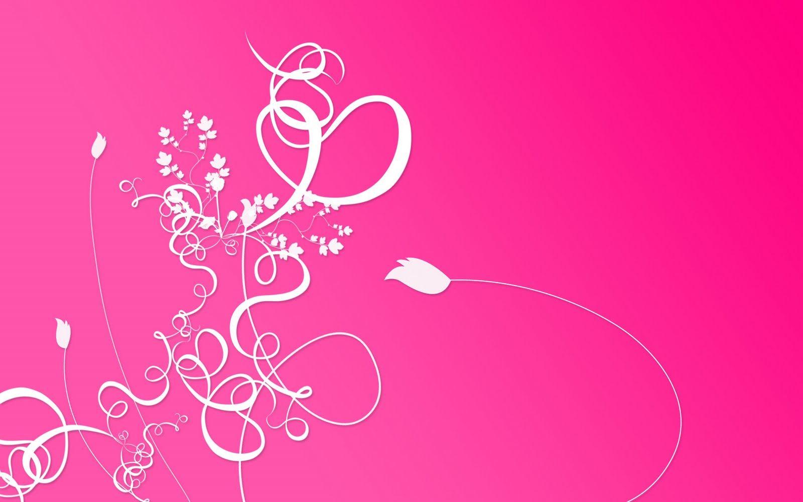 Pink Abstract Flower Hd - HD Wallpaper 