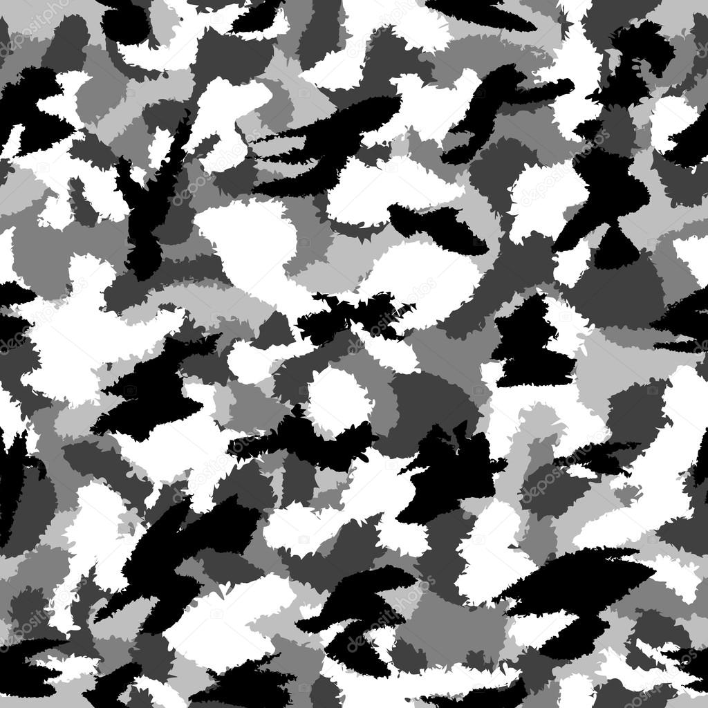 Urban Camouflage Black And White - 1024x1024 Wallpaper 