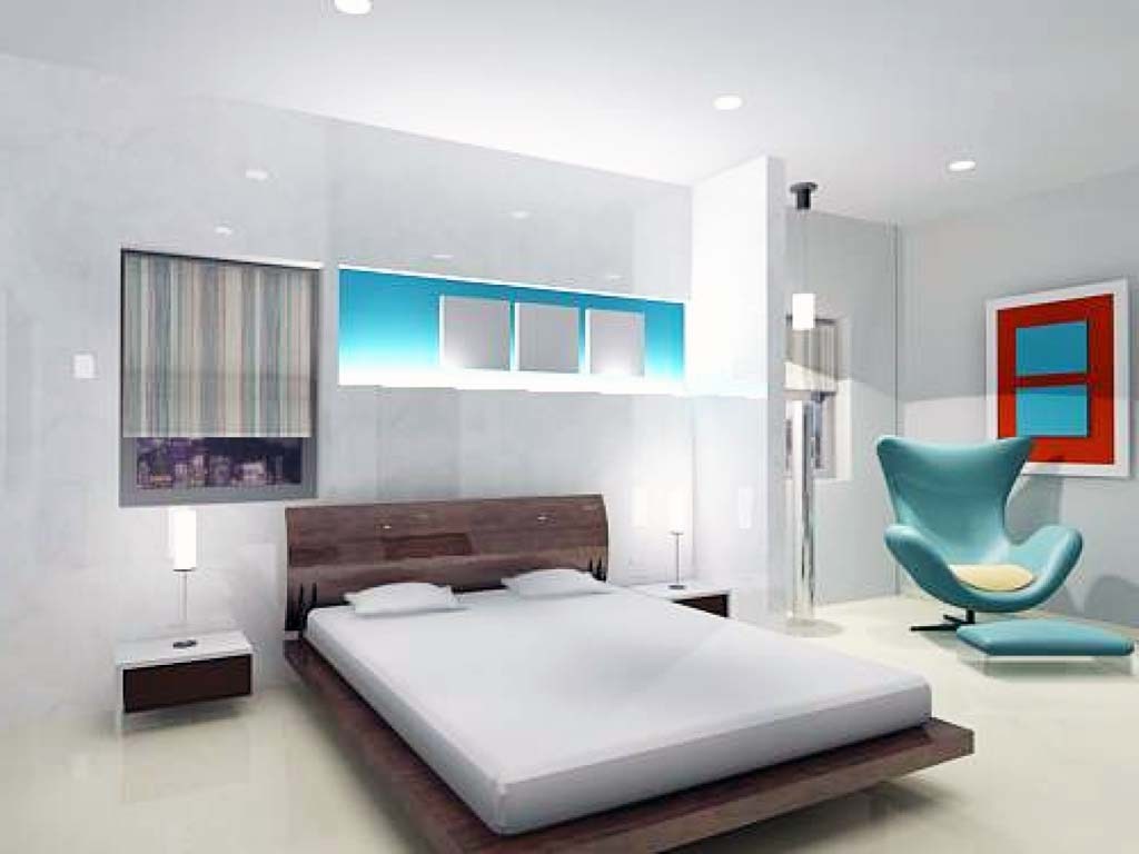 Desain Interior Kamar Tidur Utama Mewah - Small Bedroom Decor Ideas Modern - HD Wallpaper 