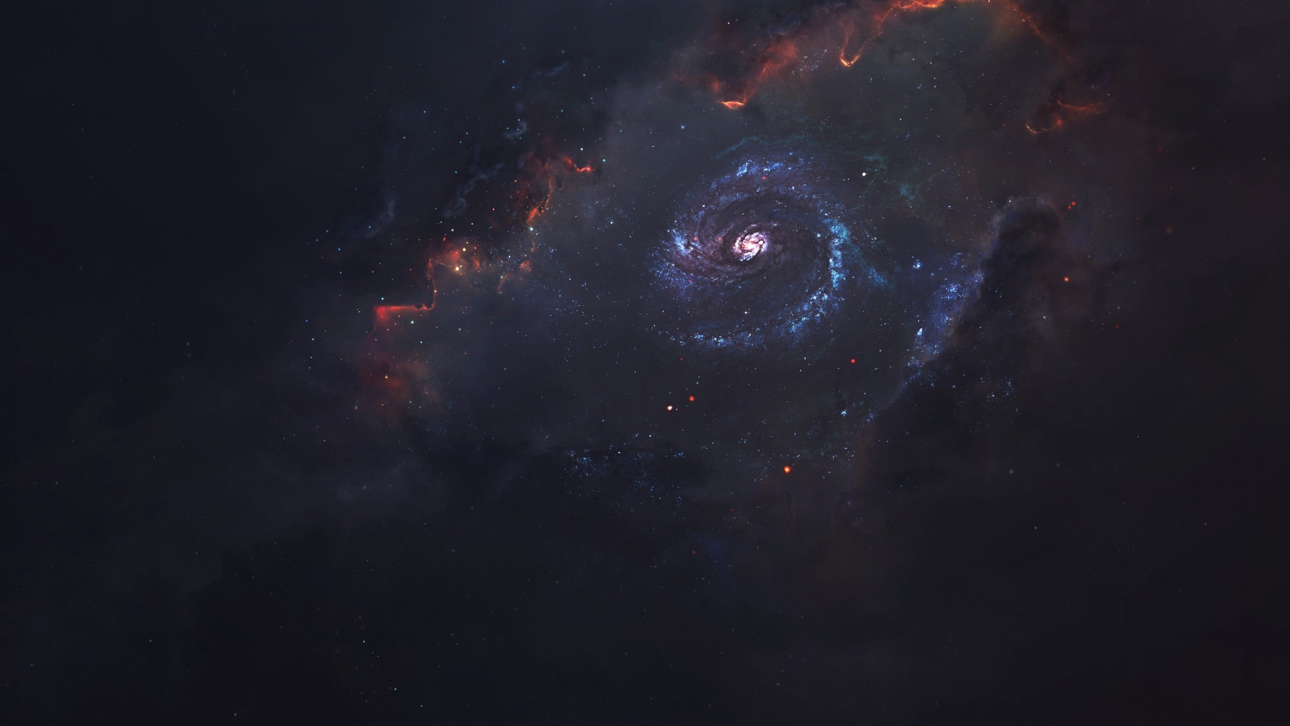 Black Hole, Nebula, Galaxy, Sci-fi, Digital Art - Galaxy - HD Wallpaper 