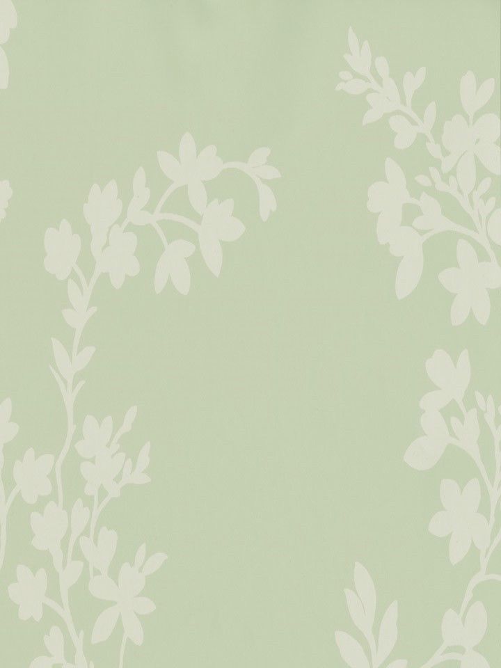 Pale Green Wallpaper Floral - HD Wallpaper 
