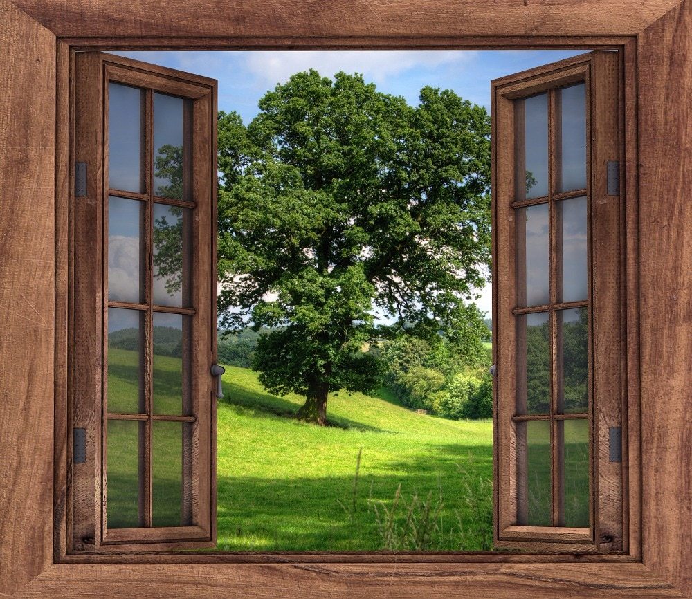 Open Window Front View - HD Wallpaper 