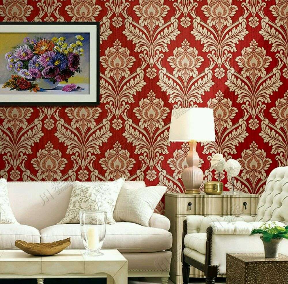 Wallpaper Dinding Bahan Vinyl Harga Termasuk Pemasangan - Kertas Dinding Murah - HD Wallpaper 