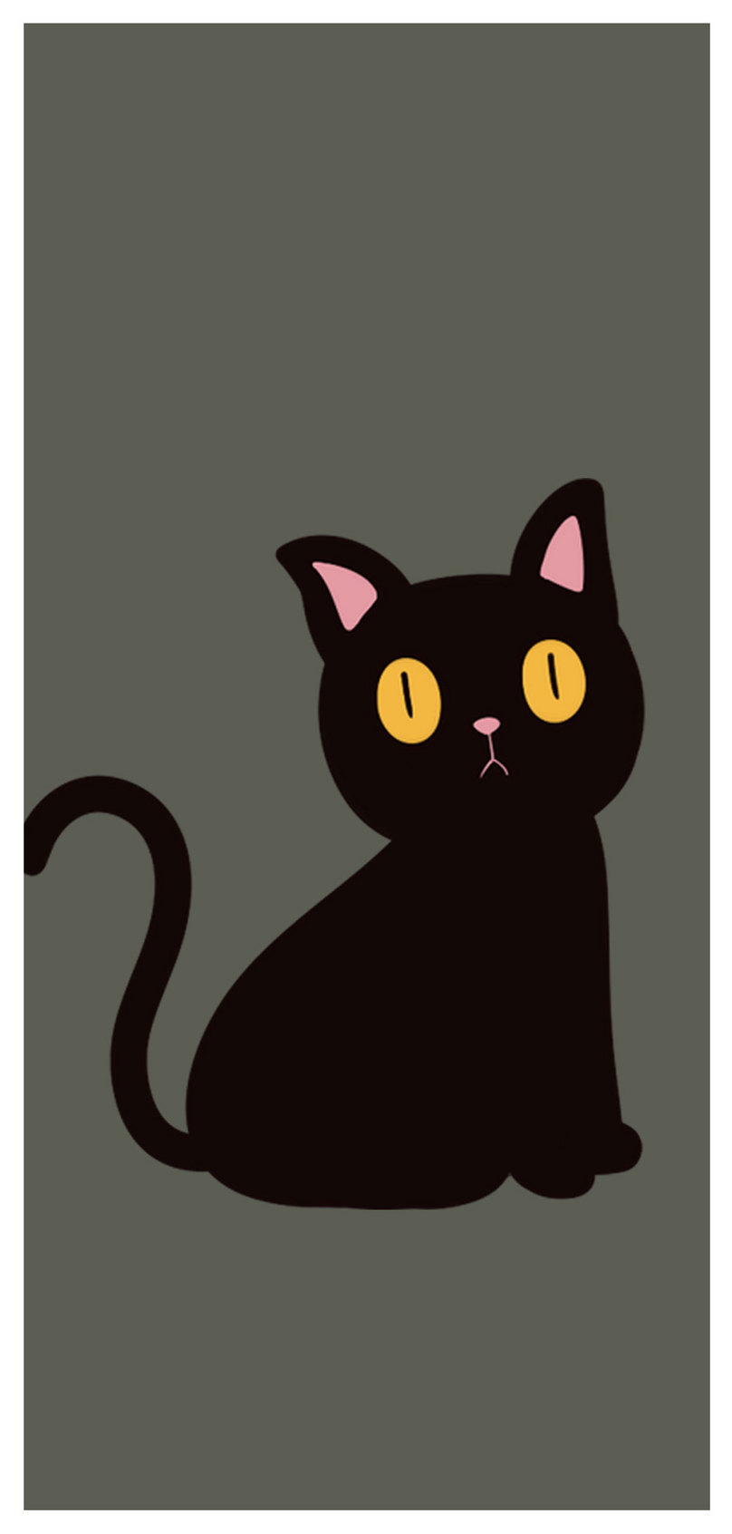 Wallpaper Ponsel Kucing Hitam Kecil Yang Malang - แมว ดำ การ์ตูน วอลเปเปอร์ - HD Wallpaper 