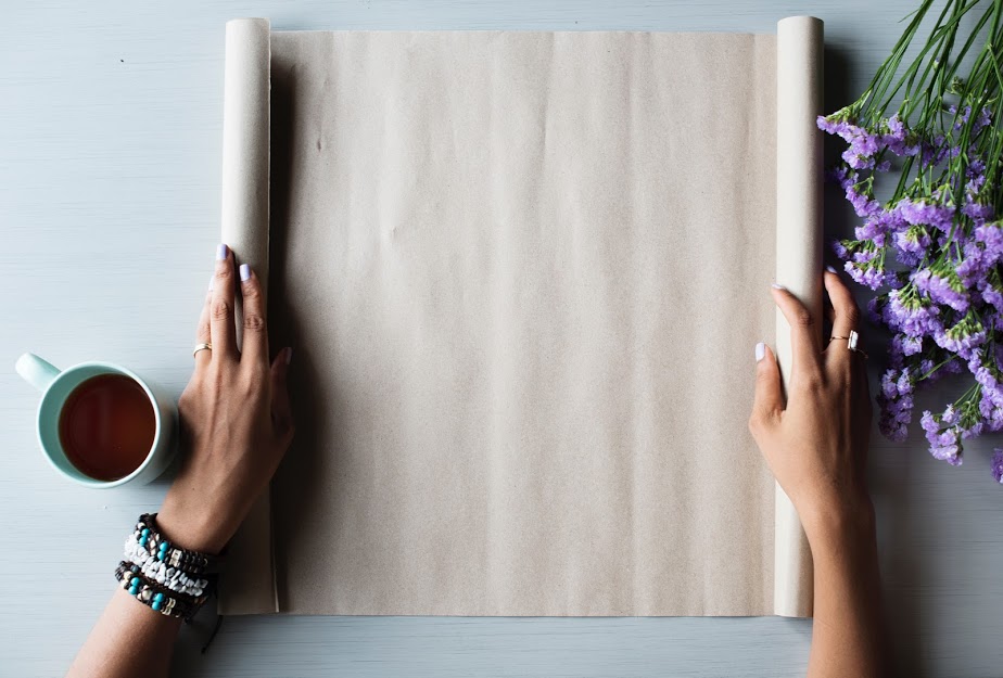 Cara Memasang Wallpaper Untuk Eksterior - Parchment Paper Mockup - HD Wallpaper 