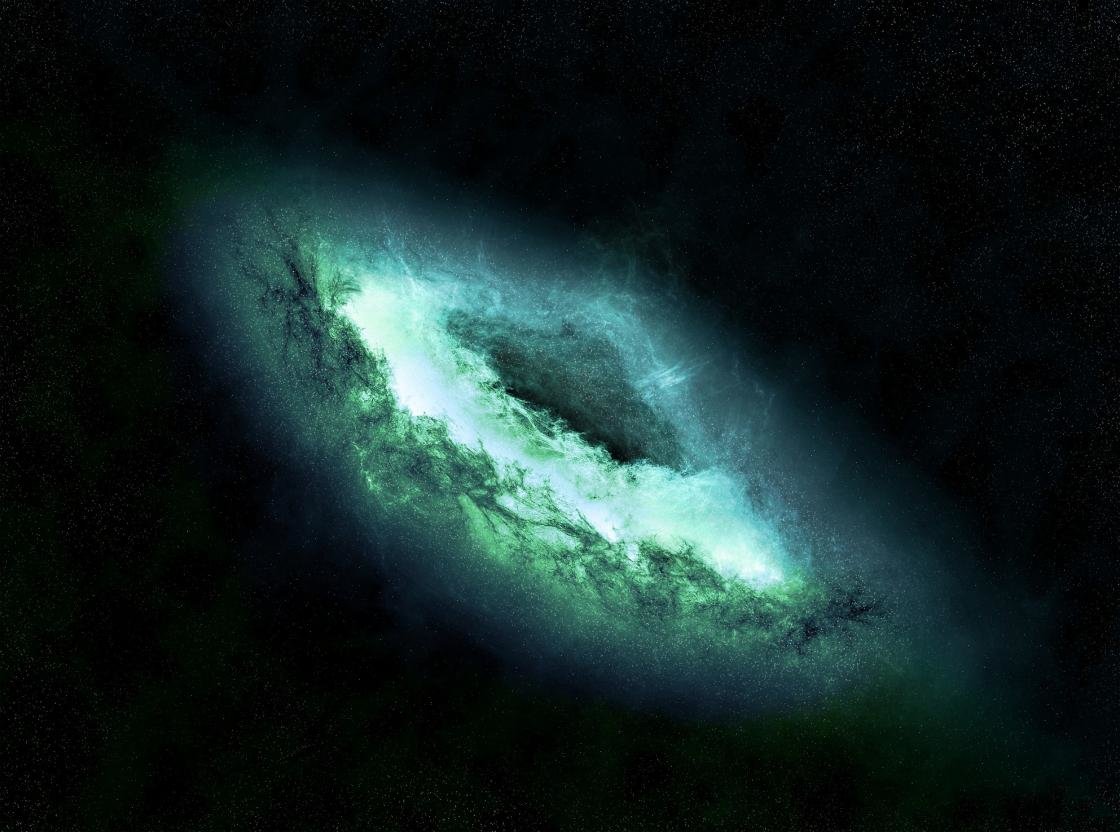 Awesome Black Hole Free Wallpaper Id - Galaxy Green Wallpaper 4k - HD Wallpaper 