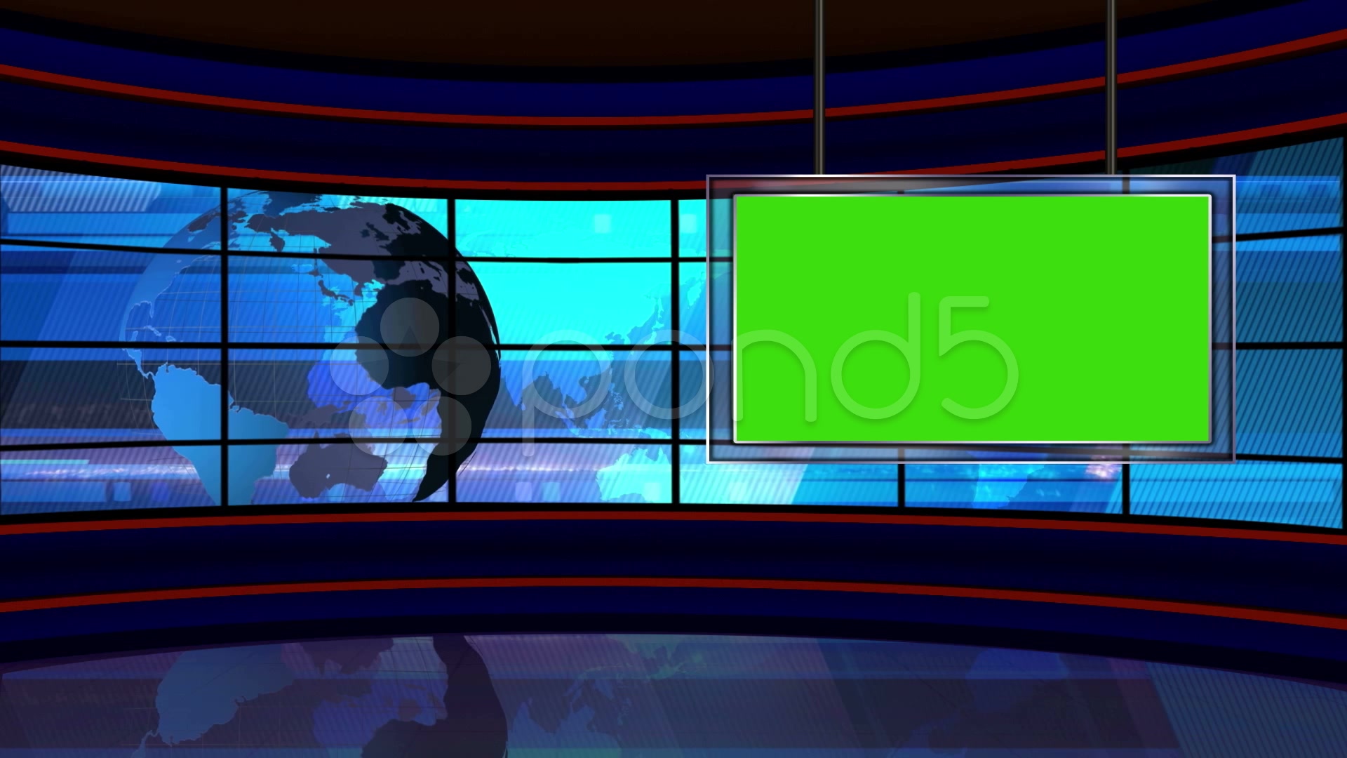 News Tv Studio Set - Background News Studio - HD Wallpaper 