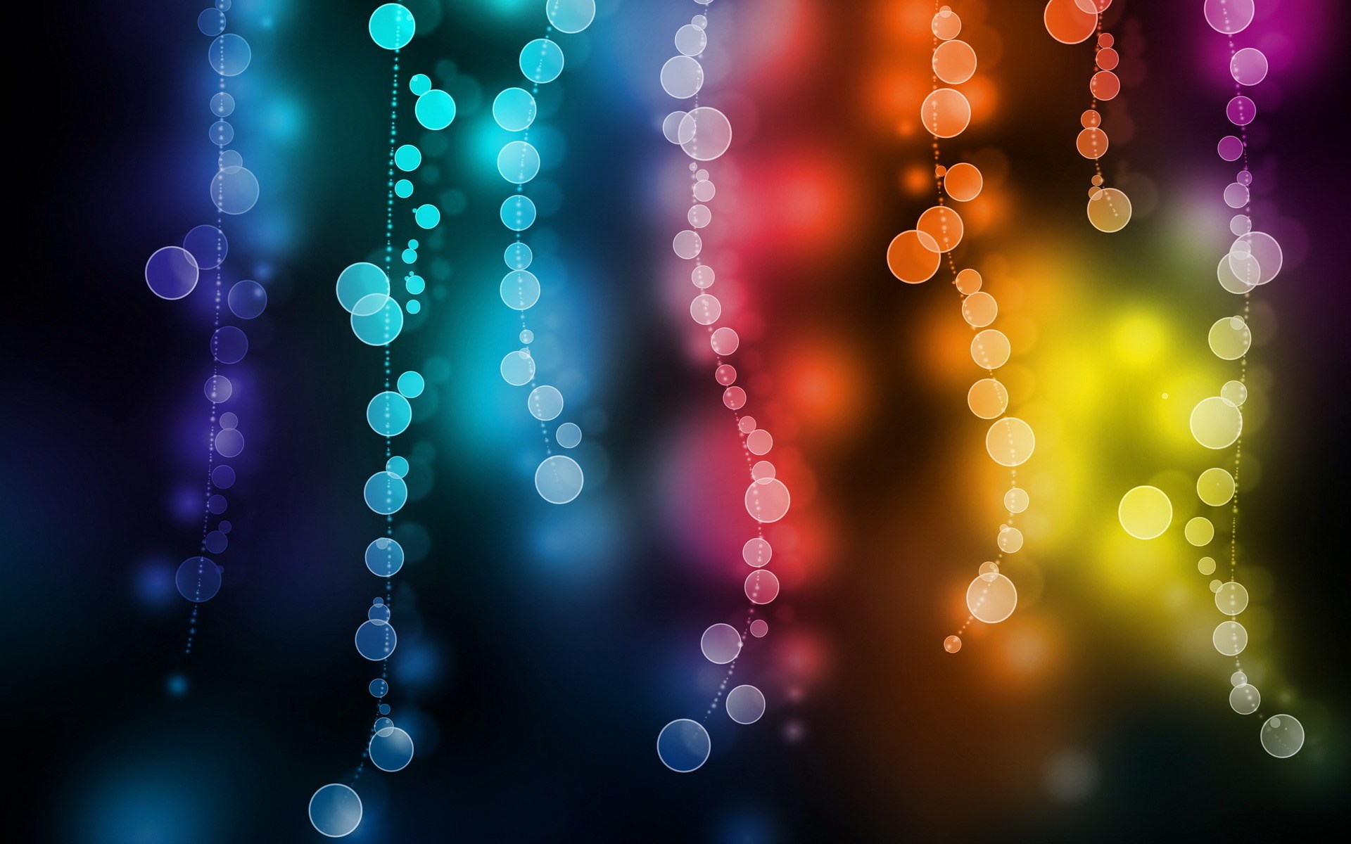 Wallpaper - Colorful Bokeh Effect Photoshop - HD Wallpaper 