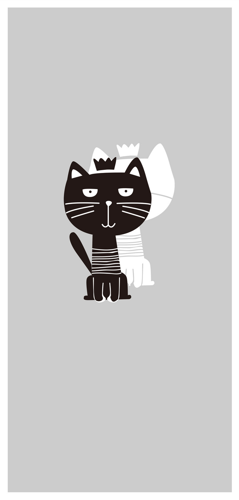Wallpaper Ponsel Kucing Hitam - Cartoon - HD Wallpaper 