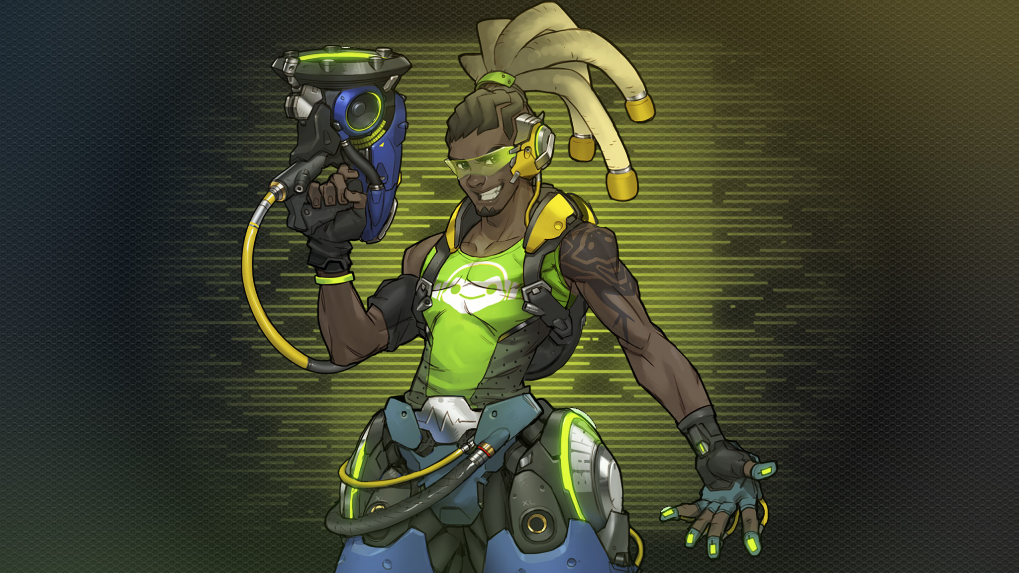 2048x1152, Wallpaper Lucio, Overwatch Gaming 
 Data - Video Game - HD Wallpaper 
