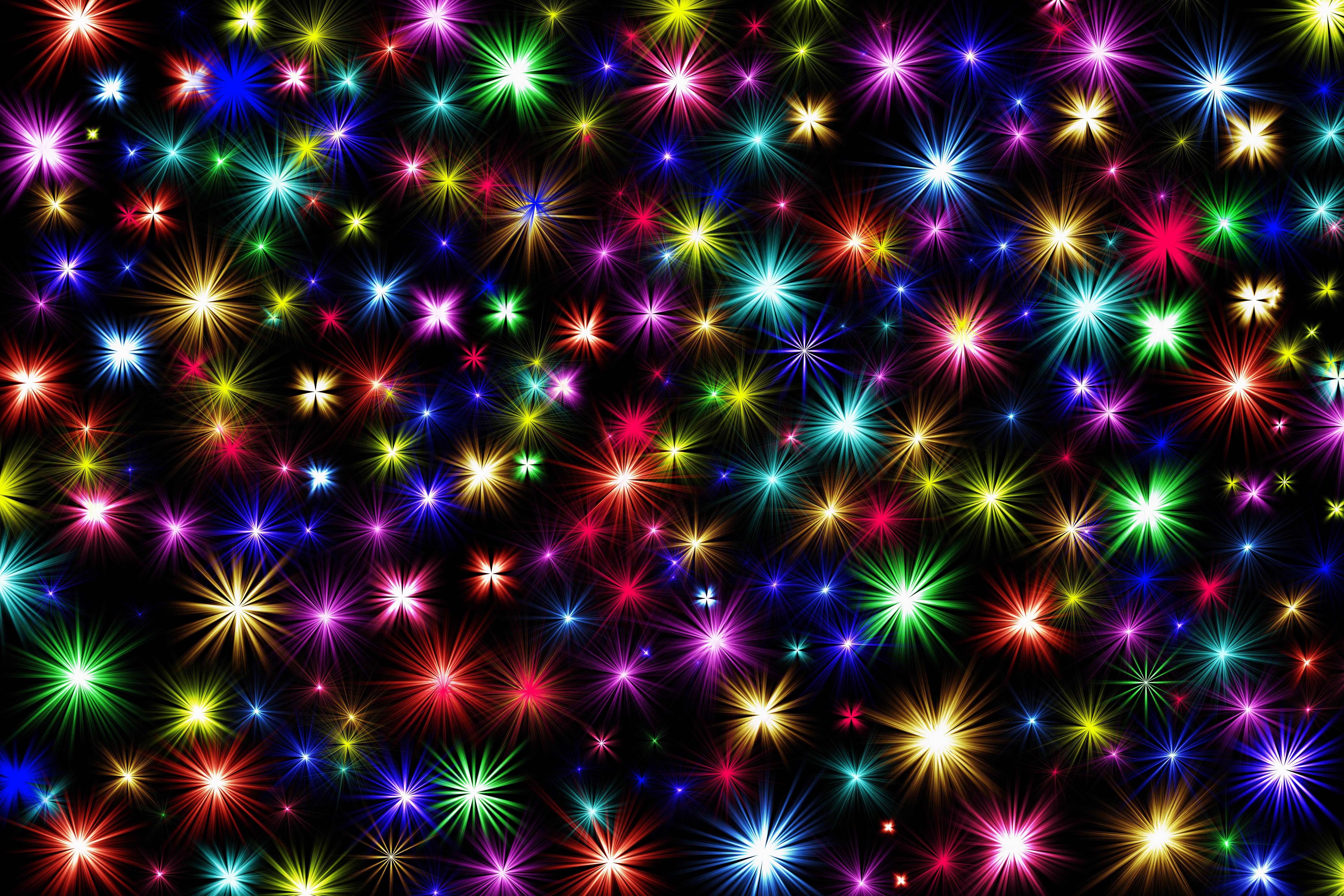 Sparks, Colorful, Fireworks, Shine - Colorful Sparks - HD Wallpaper 
