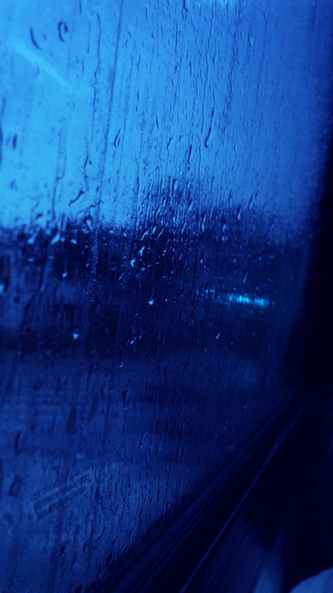 Dark Blue Aesthetic Rain - HD Wallpaper 