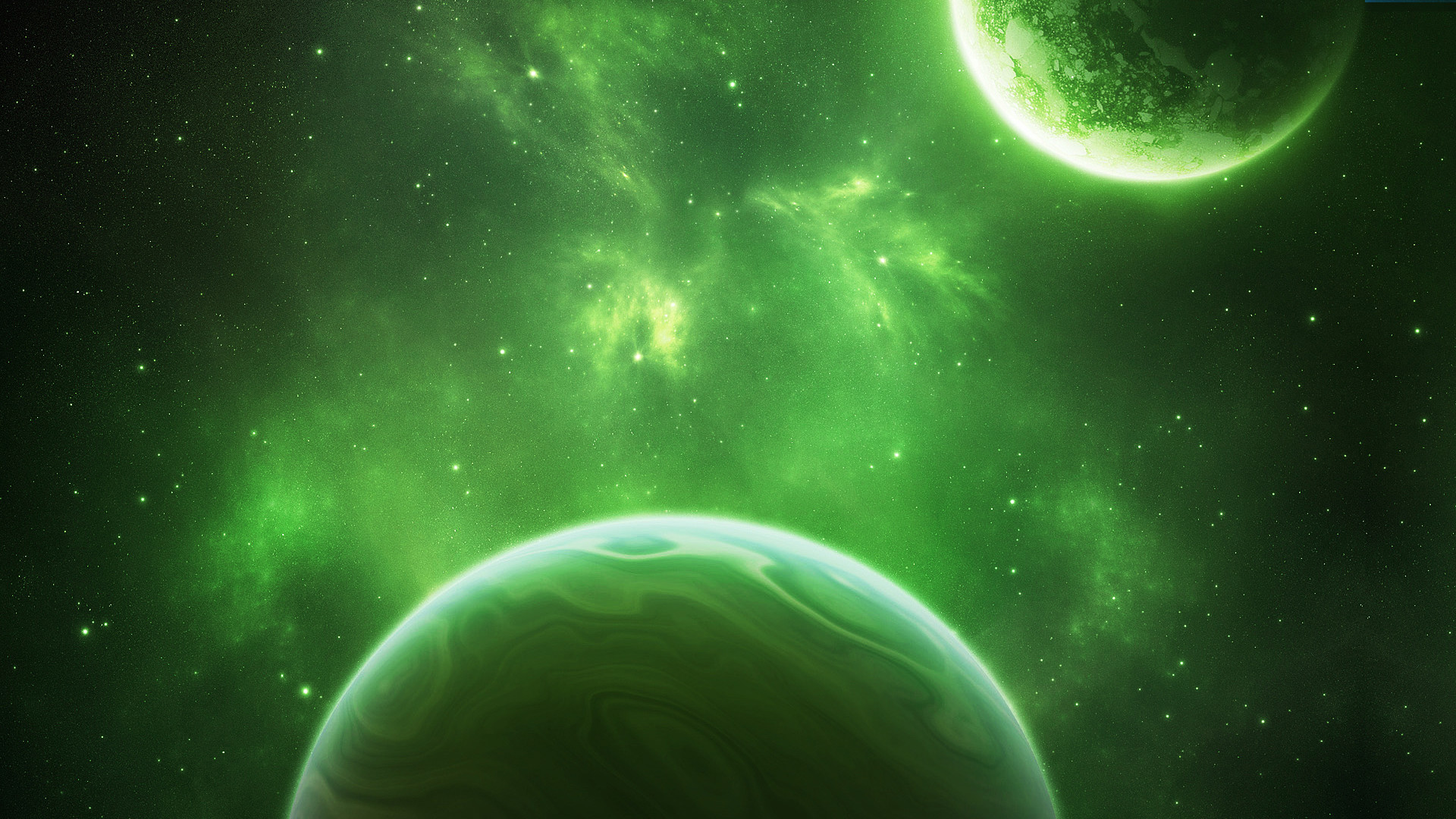 Green Space Wallpaper - Space Green Wallpaper 4k - HD Wallpaper 