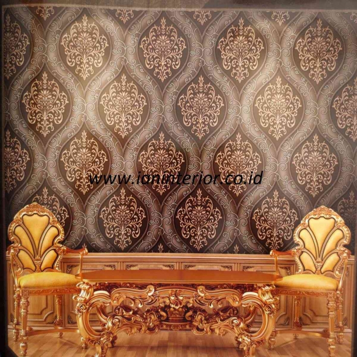  Wallpaper Dinding Korea  Motif Klasik Warna Coklat 