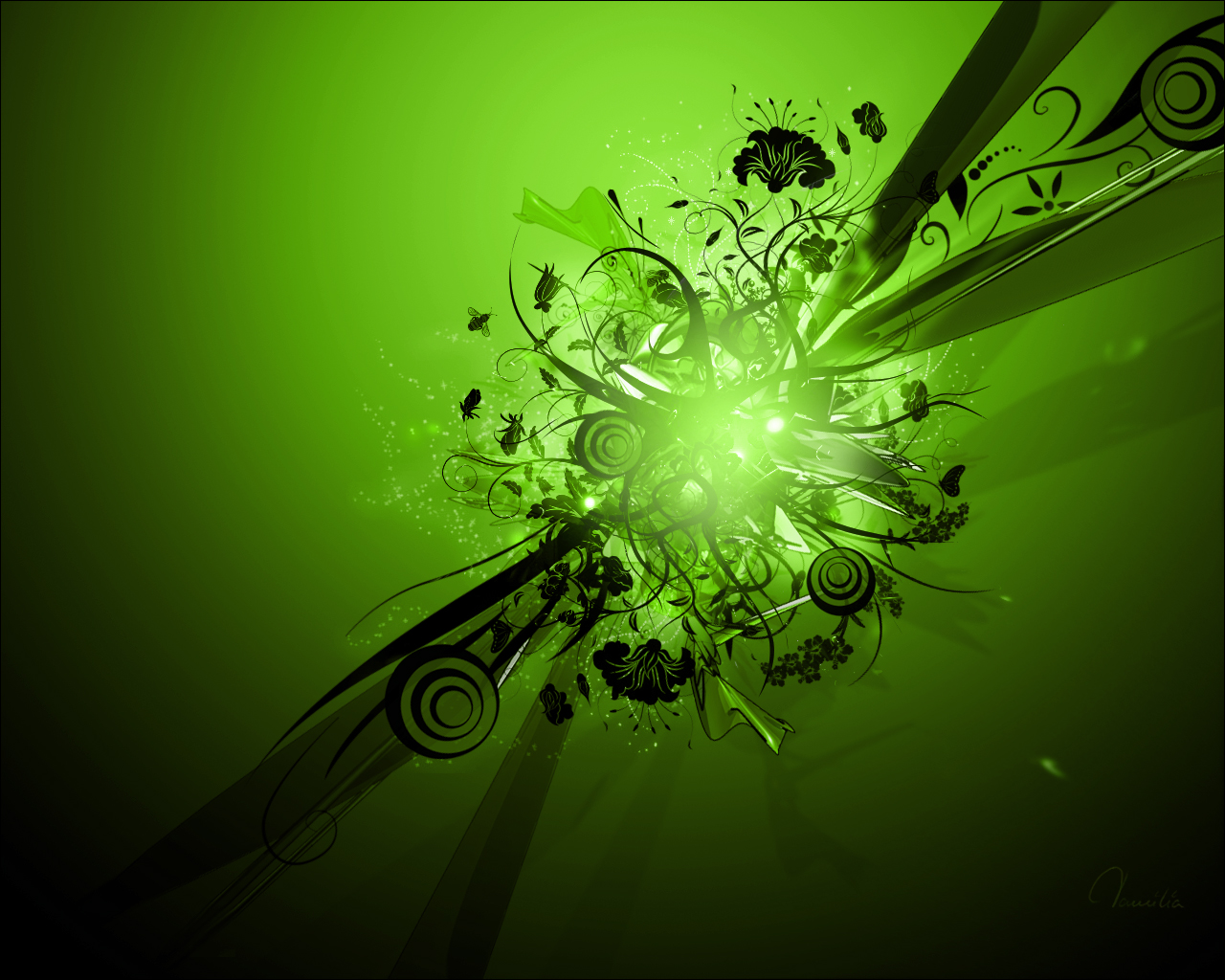 Cool Green Background Nature - Cool Black And Lime Green Background - HD Wallpaper 