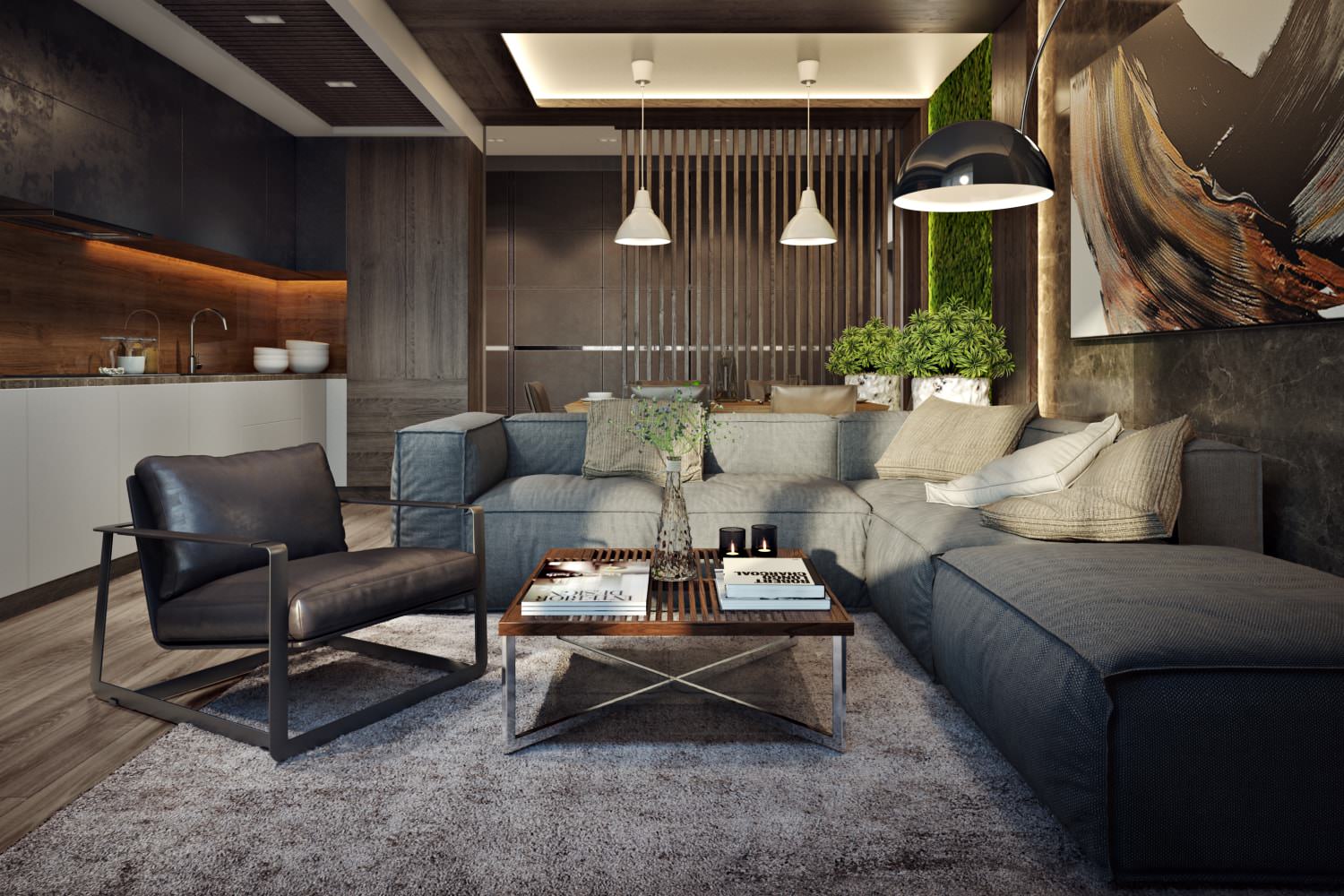 Apartment Render Interior Design - HD Wallpaper 