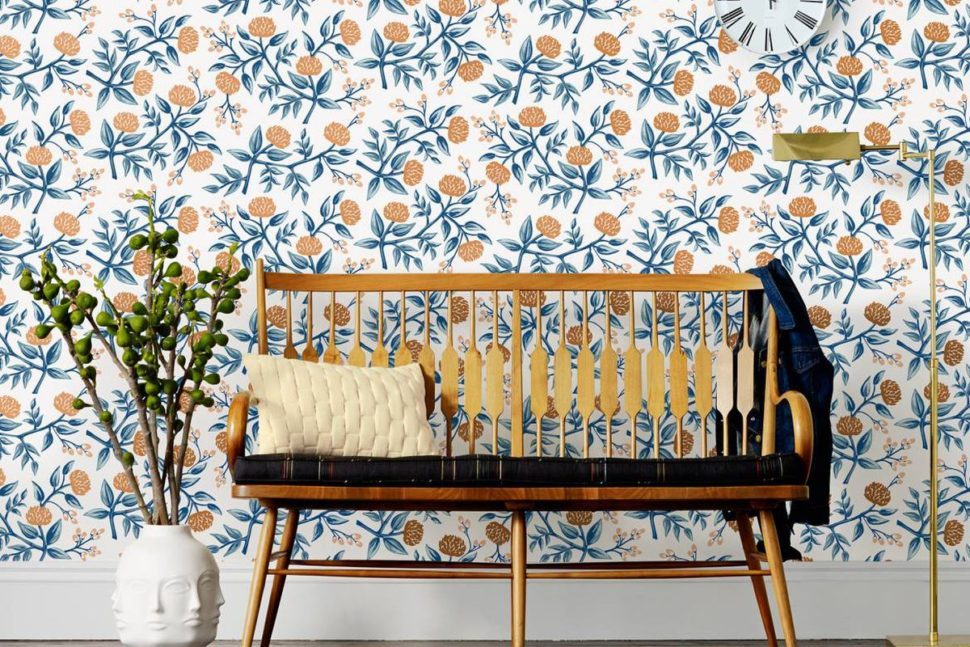 Inspirasi Wallpaper Motif Bunga Untuk Nuansa Feminim - Papier Peint Floral Moderne - HD Wallpaper 
