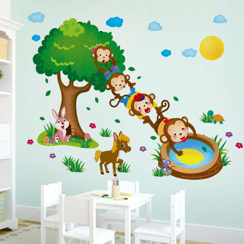 อนุบาล ภาพ วาด ห้องเรียน ผนัง - HD Wallpaper 