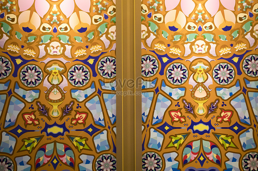 Pola Wallpaper Berwarna Warni Foto - Motif - HD Wallpaper 