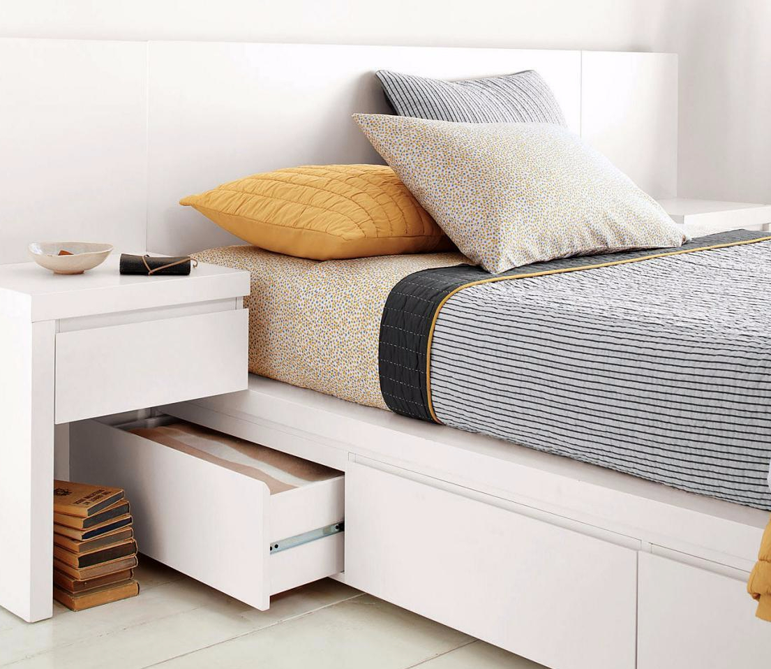 Nightstand For Bed With Drawers - HD Wallpaper 