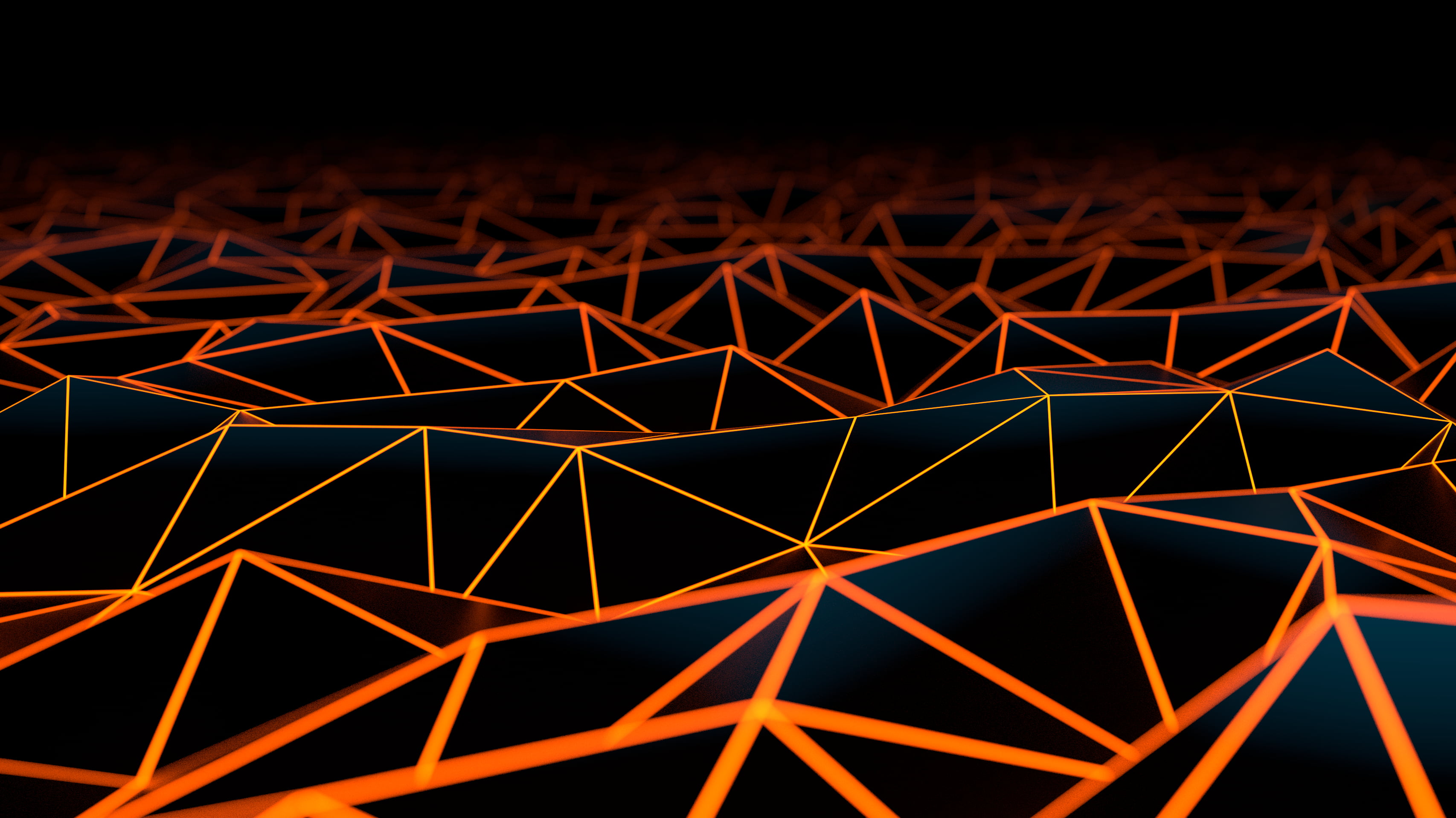 Geometric Lines Wallpaper Orange - HD Wallpaper 