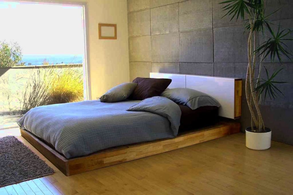 Low Profile Wooden Bed Frames - HD Wallpaper 