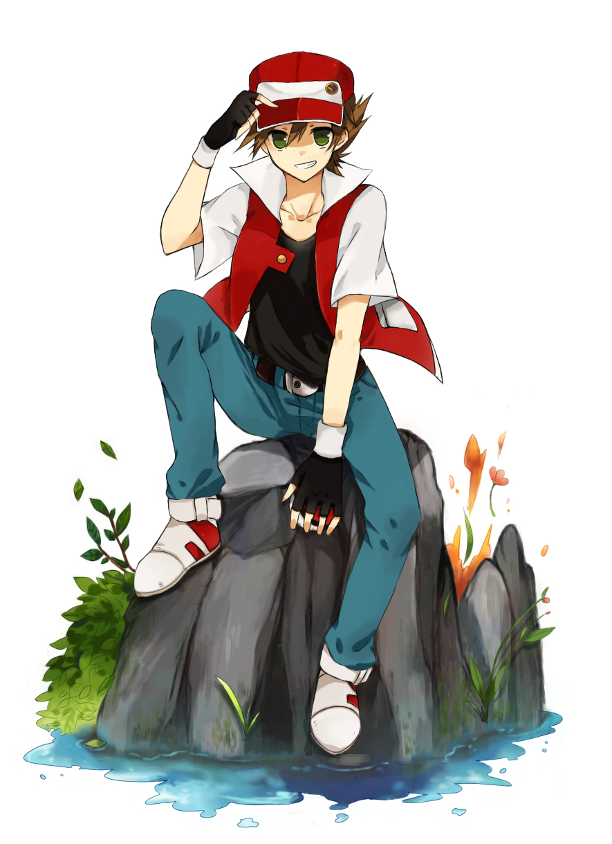 Anime Sitting On Rock - HD Wallpaper 