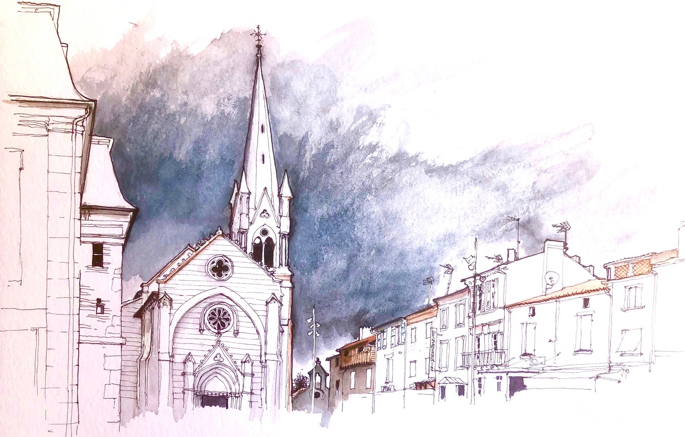 Photo Wallpaper Nicole, New Aquitaine, Agent - Cathedral - HD Wallpaper 