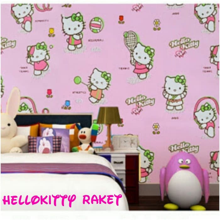 Wallpaper Dinding Karakter Uk 45 Cm X 10 M - Hello Kitty - HD Wallpaper 
