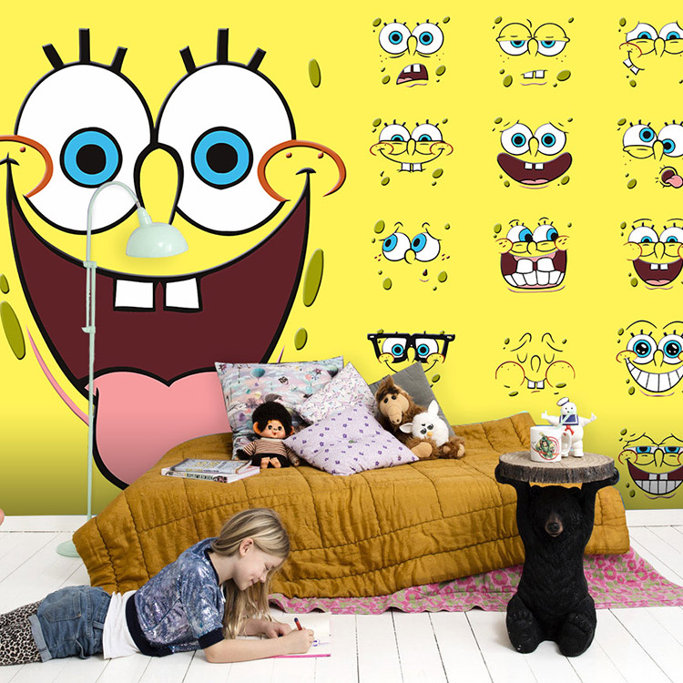 Spongebob Squarepants Face With Glasses - HD Wallpaper 