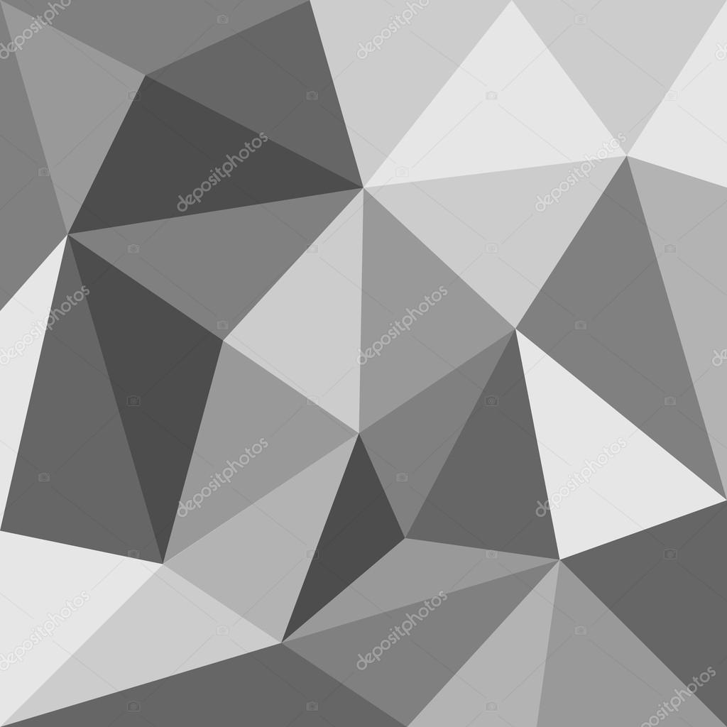Grey Geometric Triangles Background - HD Wallpaper 