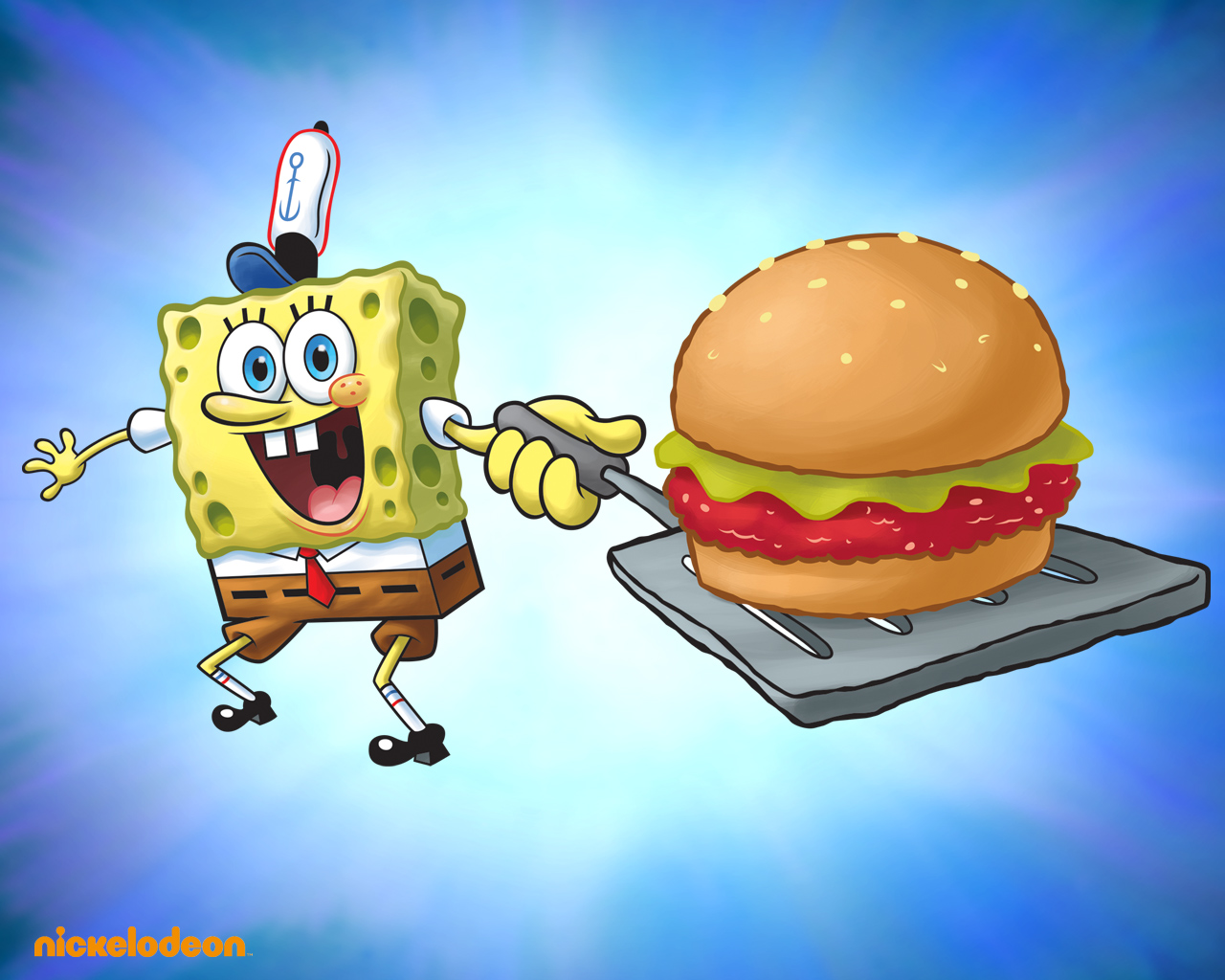 Spongebob Squarepants - Krabby Patty Spongebob Squarepants - HD Wallpaper 