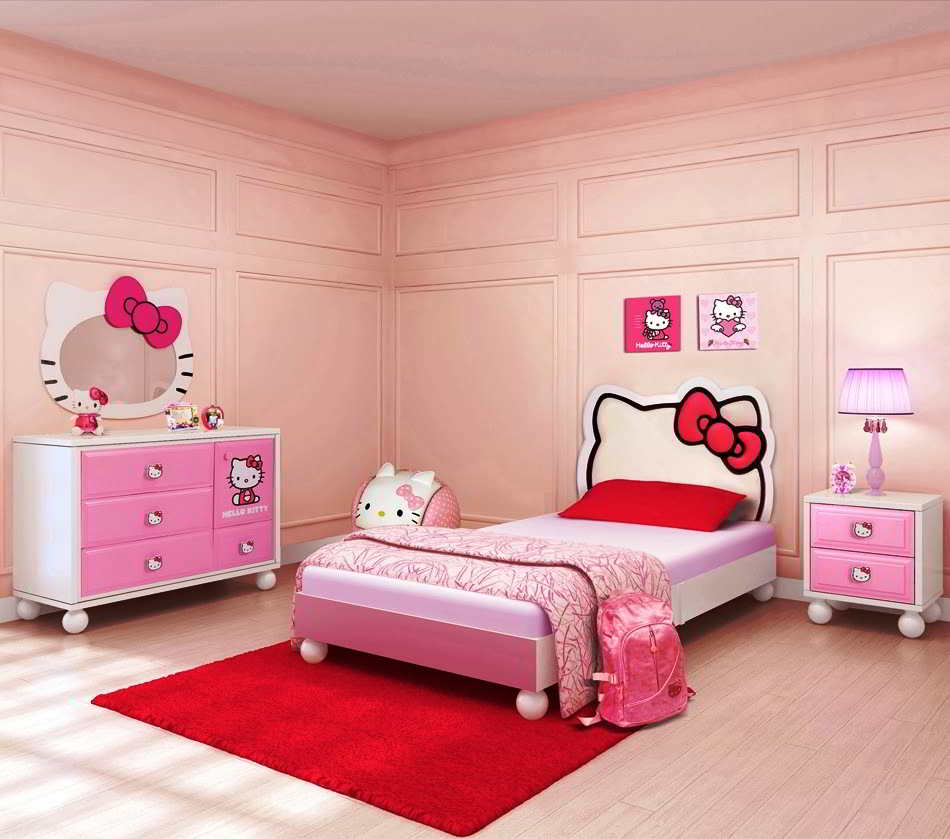 23 Desain Wallpaper  Kamar  Hello  Kitty Sederhana Anak 