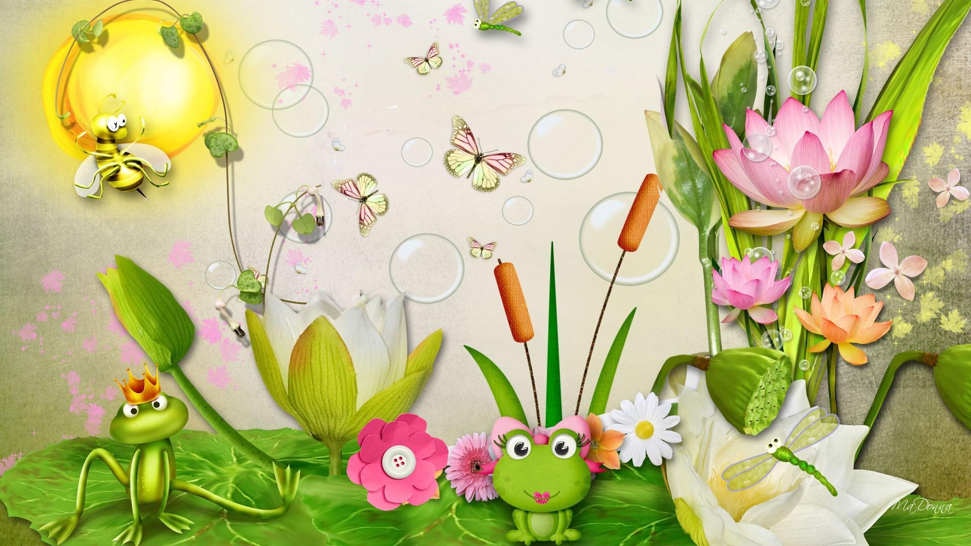 Frog Prince His Princess To Be - Green Frog Frame Png - HD Wallpaper 