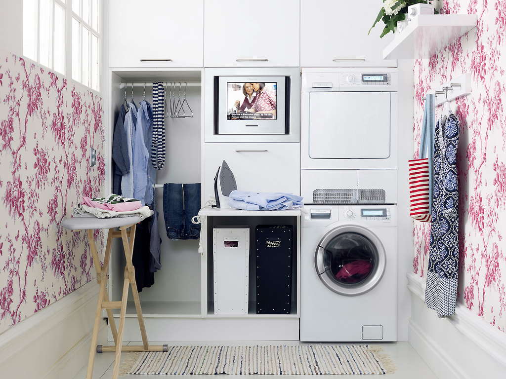 Ruang-servis - Laundry Room Design Ideas - HD Wallpaper 