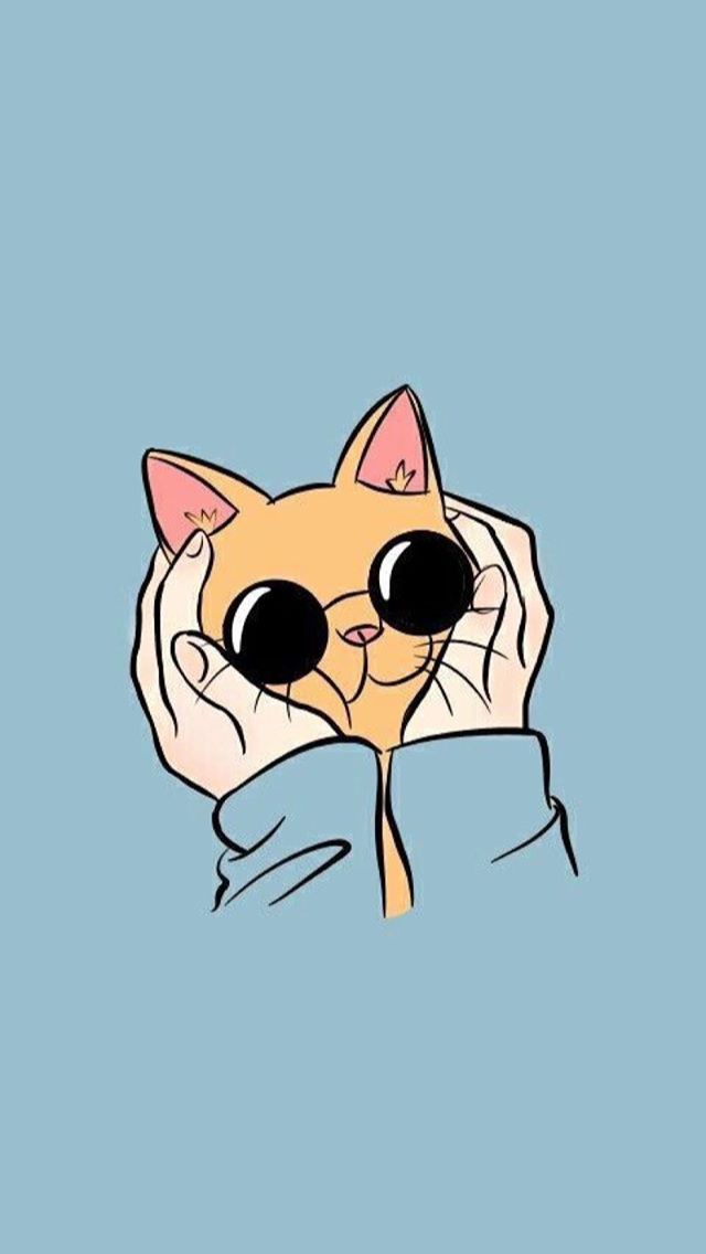 Cat Cartoon - HD Wallpaper 