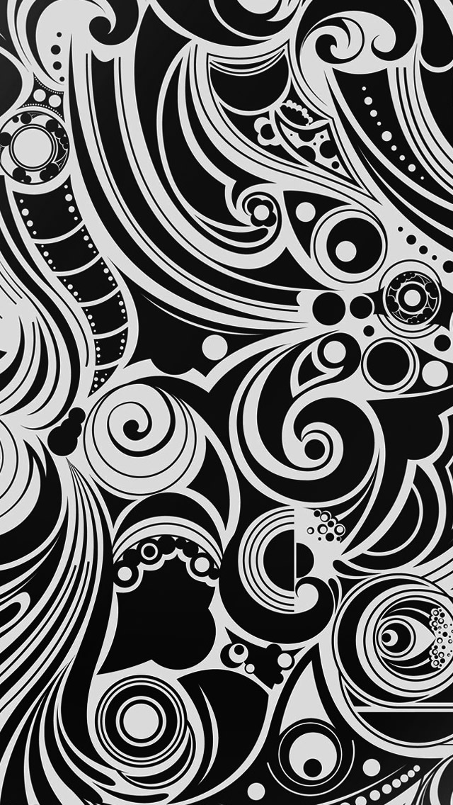 Black And White Wallpaper Smartphone - HD Wallpaper 